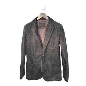 Calvin Klein Blazer Black Corduroy 2 Button Size Large